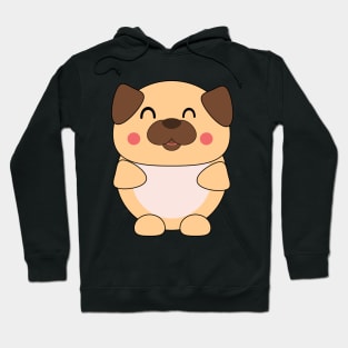 Kawaii Cute Baby Pug Hoodie